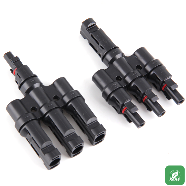太陽能光伏系統專用串並聯四通連接器1T3